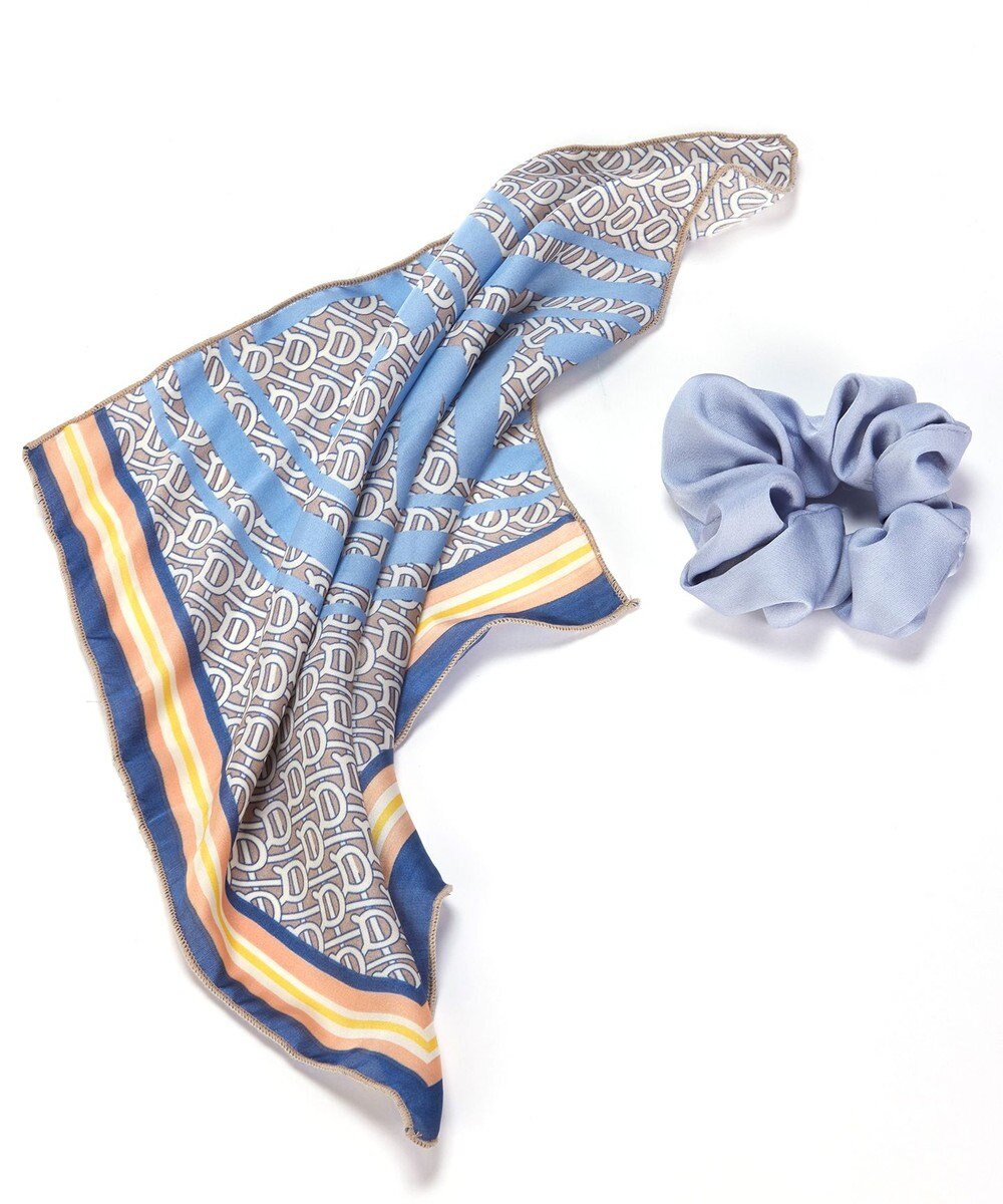 Tiaclasse 【2type】スカーフ柄シュシュ 