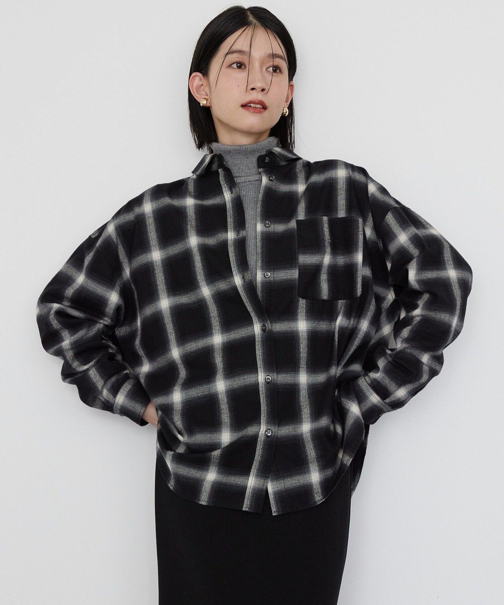 AMERICAN HOLIC バックタックチェックビエラシャツ 