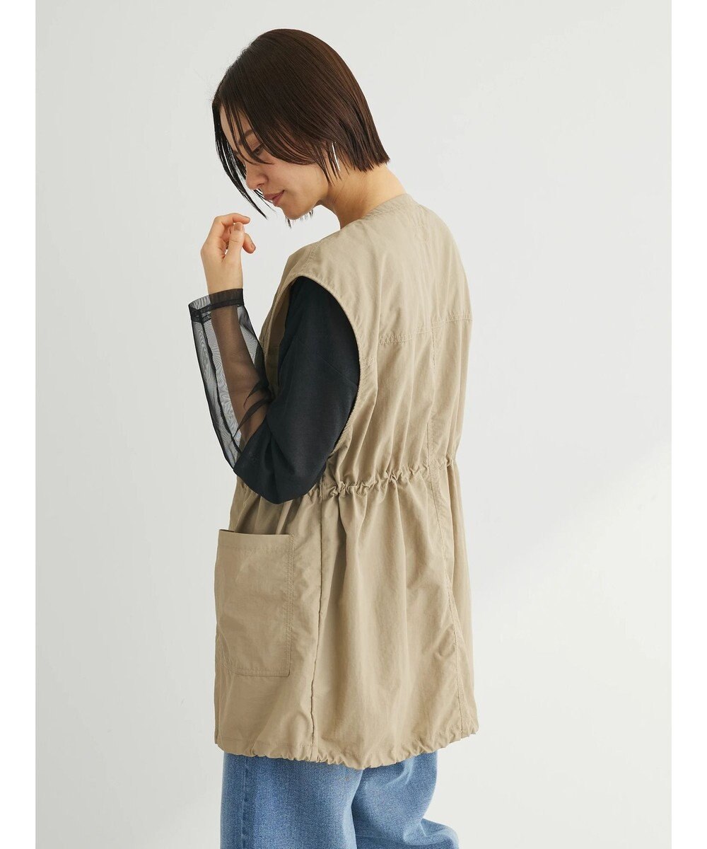 Green Parks ノーカラーミリタリーベスト 