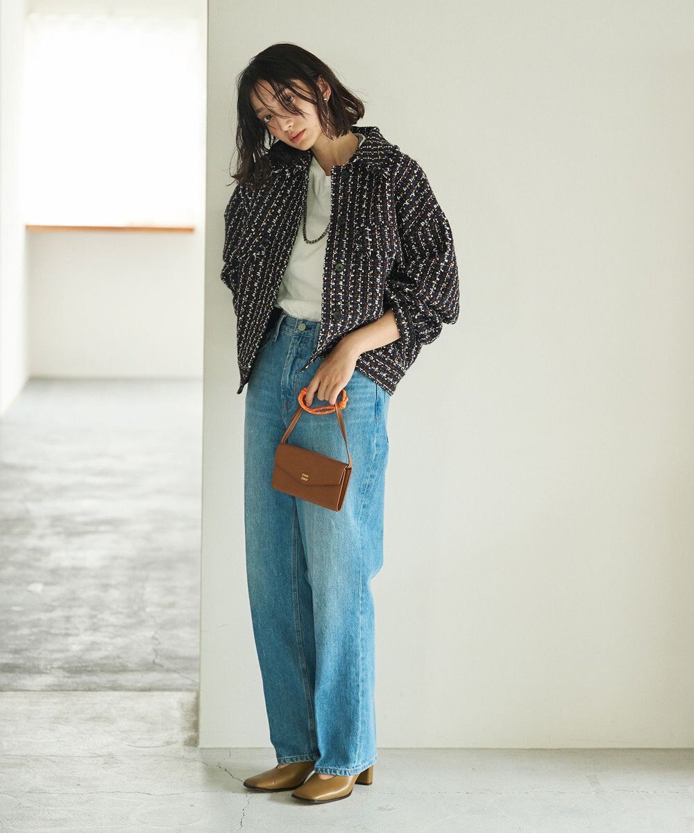 #Newans ツイードブルゾン 