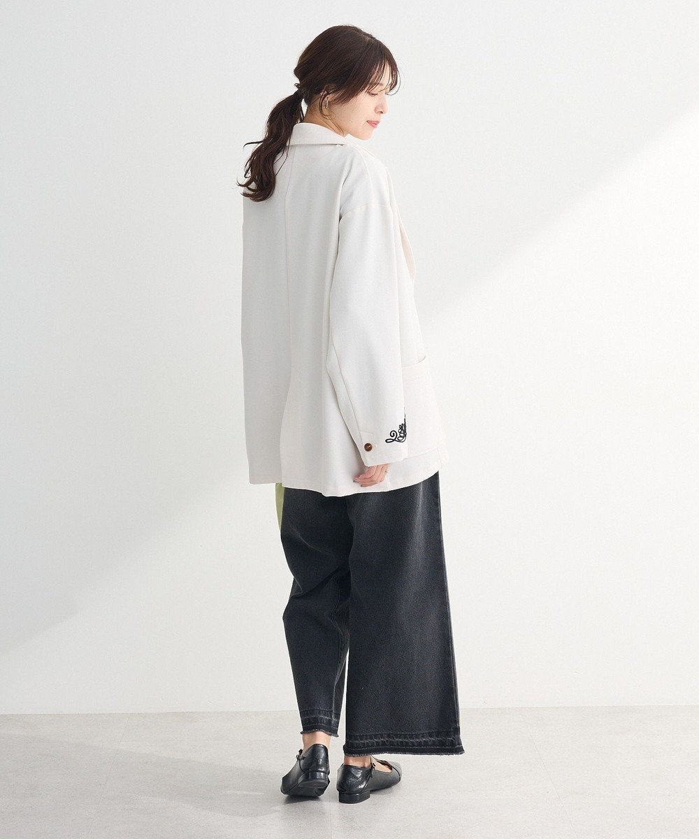 Green Parks ・ＥＬＥＮＣＡＲＥ　ＤＵＥ　袖コード刺繍ジャケッ 