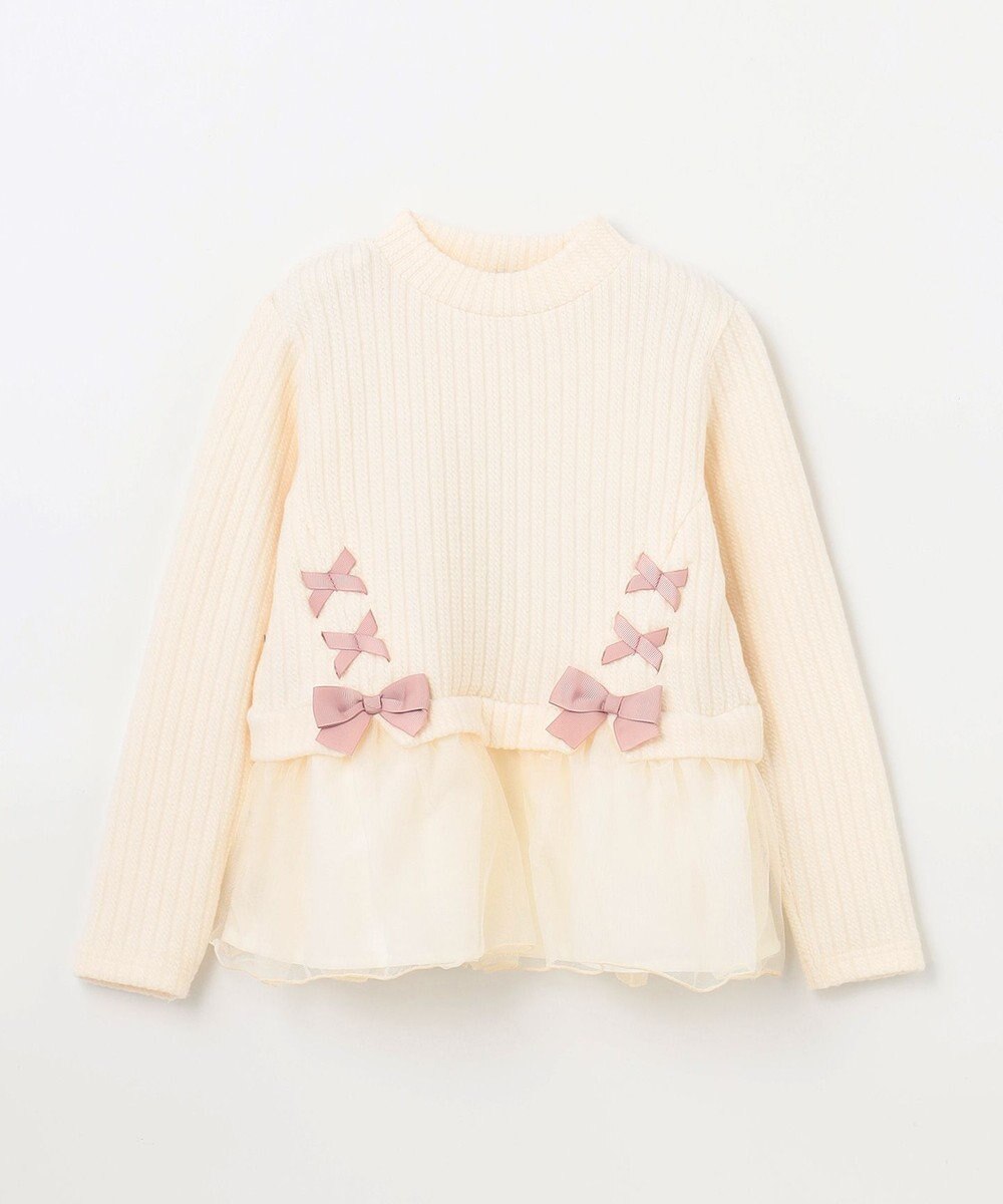 ANY KIDS 表起毛 レースアップ チュニック 