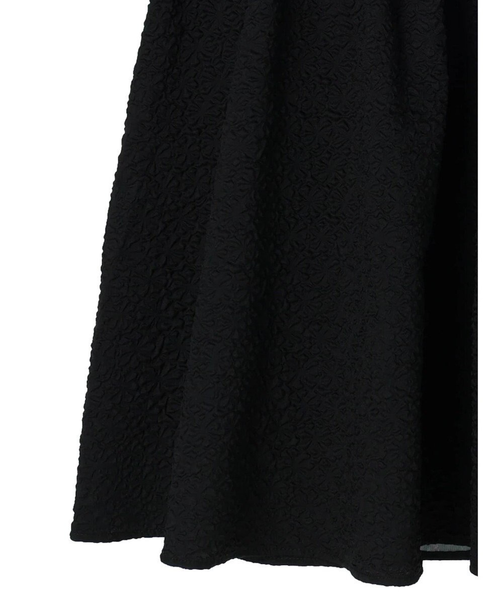 earth music&ecology エンボスフラワー　切替ボリュームスカート 