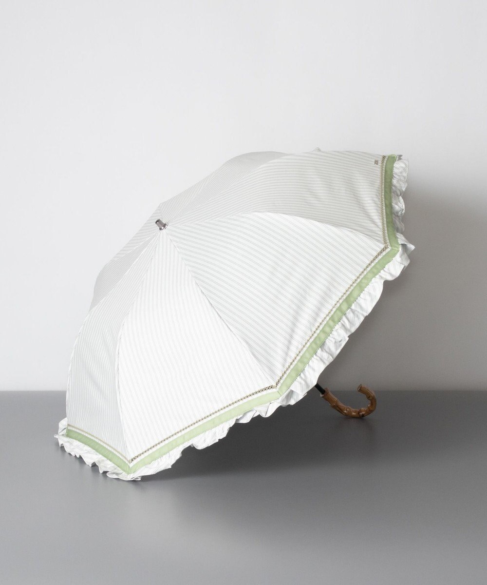 Blao（ブラオ）フリルスタイル 晴雨兼用傘（トップフラット折傘）日傘