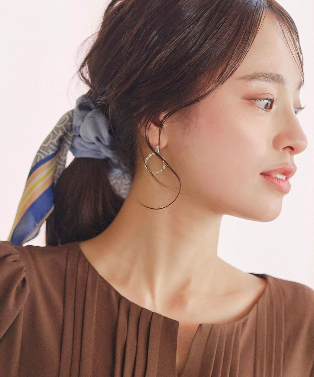 Tiaclasse 【2type】スカーフ柄シュシュ 