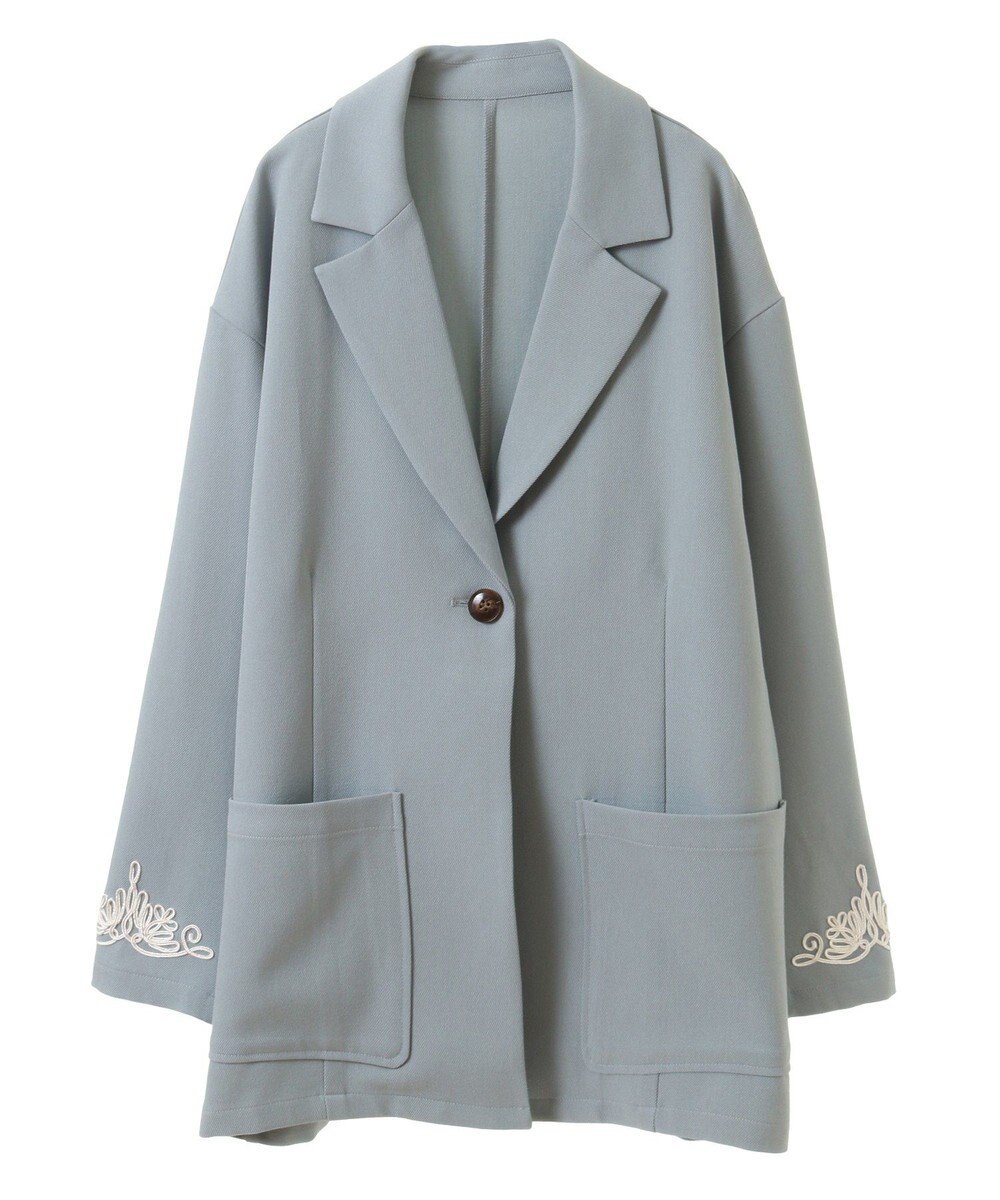 Green Parks ・ＥＬＥＮＣＡＲＥ　ＤＵＥ　袖コード刺繍ジャケッ 