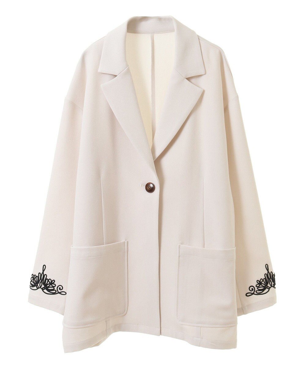 Green Parks ・ＥＬＥＮＣＡＲＥ　ＤＵＥ　袖コード刺繍ジャケッ 