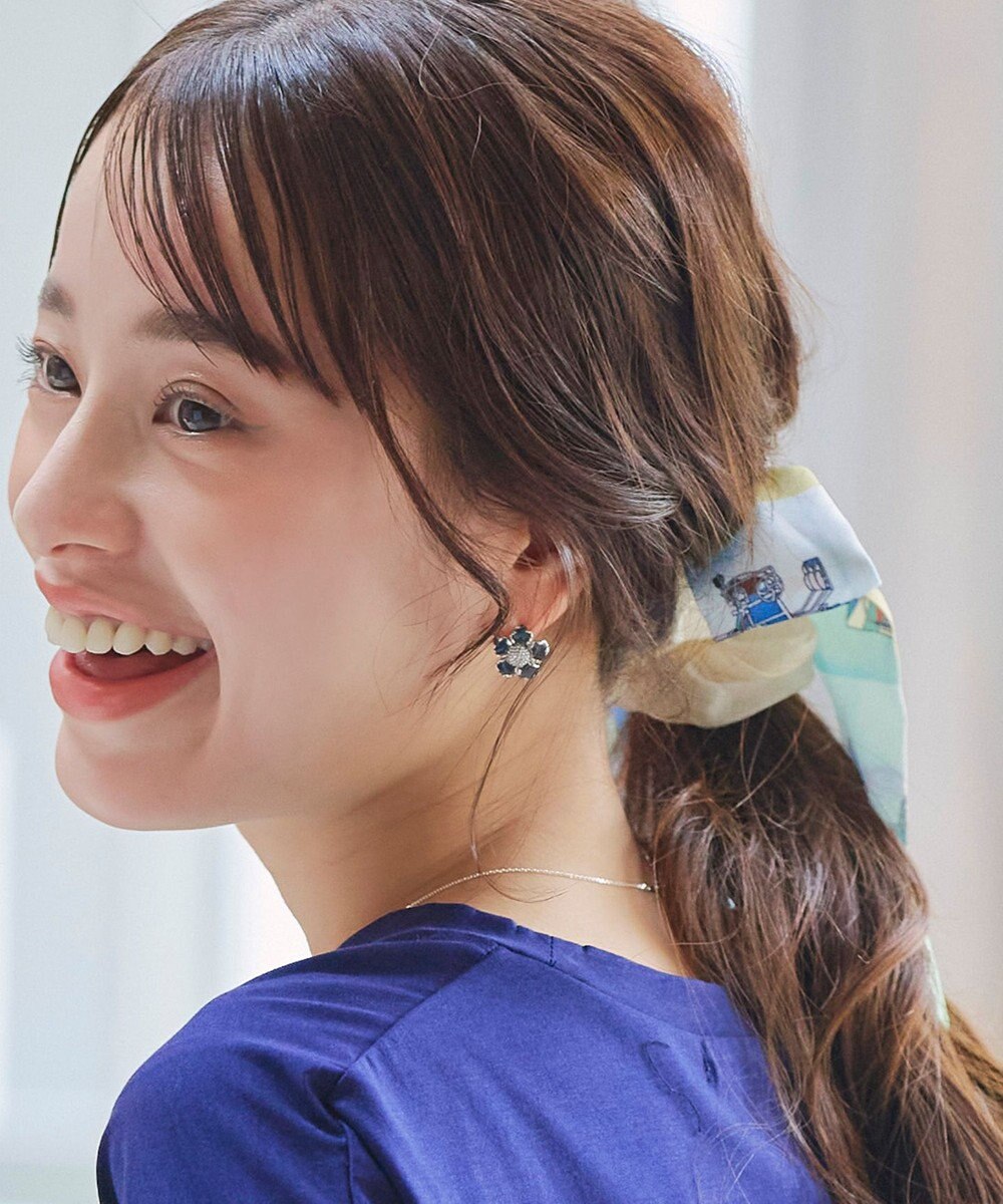 Tiaclasse 【2type】スカーフ柄シュシュ 