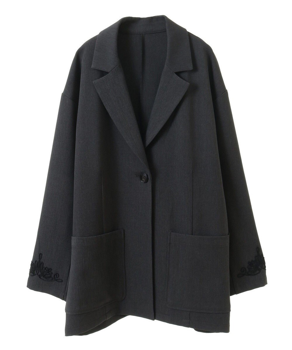 Green Parks ・ＥＬＥＮＣＡＲＥ　ＤＵＥ　袖コード刺繍ジャケッ 