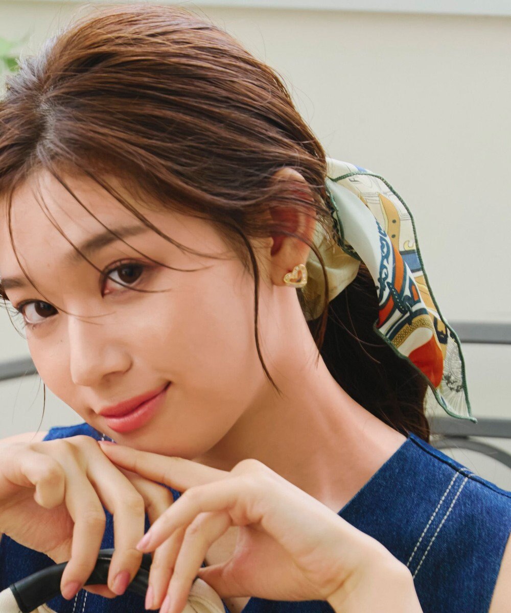 Tiaclasse 【2type】スカーフ柄シュシュ 