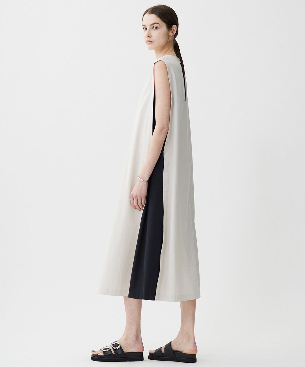 ICB 【接触冷感・UVカット・洗える】RENUソフトタイプライター バイカラーワンピース 