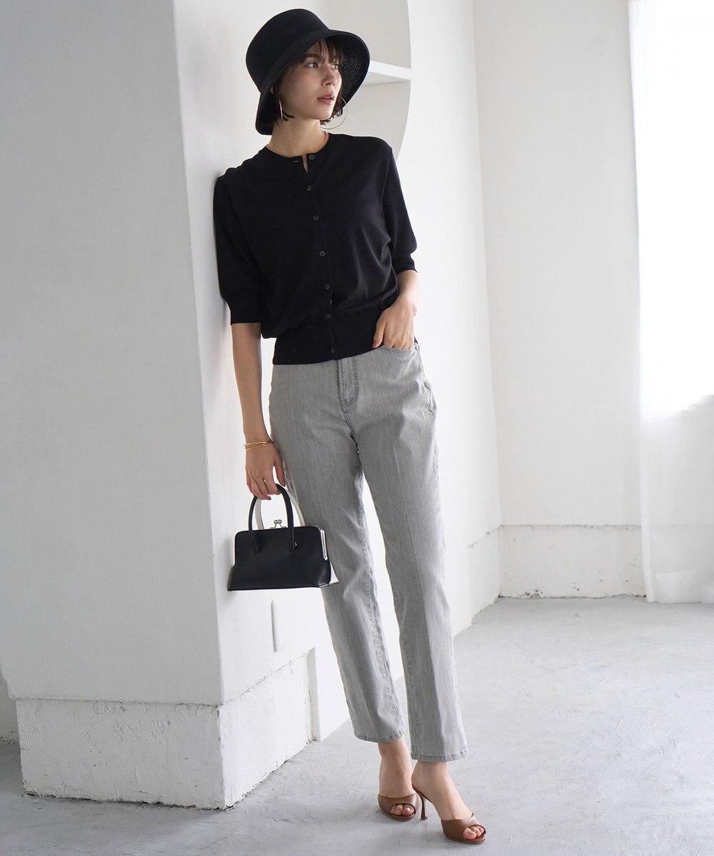 UNFILO 【接触冷感/UVケア/抗菌防臭】スゴ機能 ハーフスリーブカーディガン 