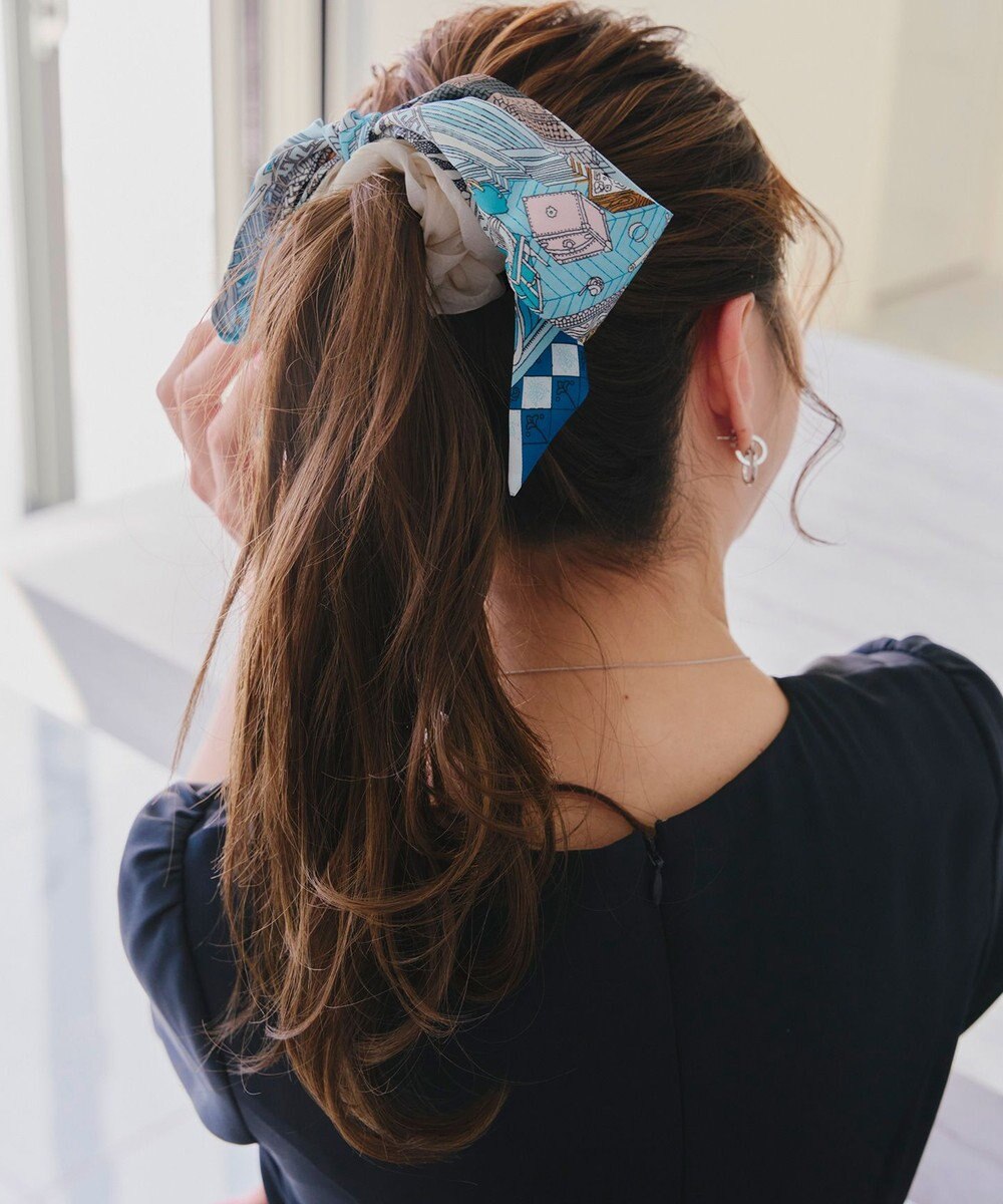 Tiaclasse 【2type】スカーフ柄シュシュ 