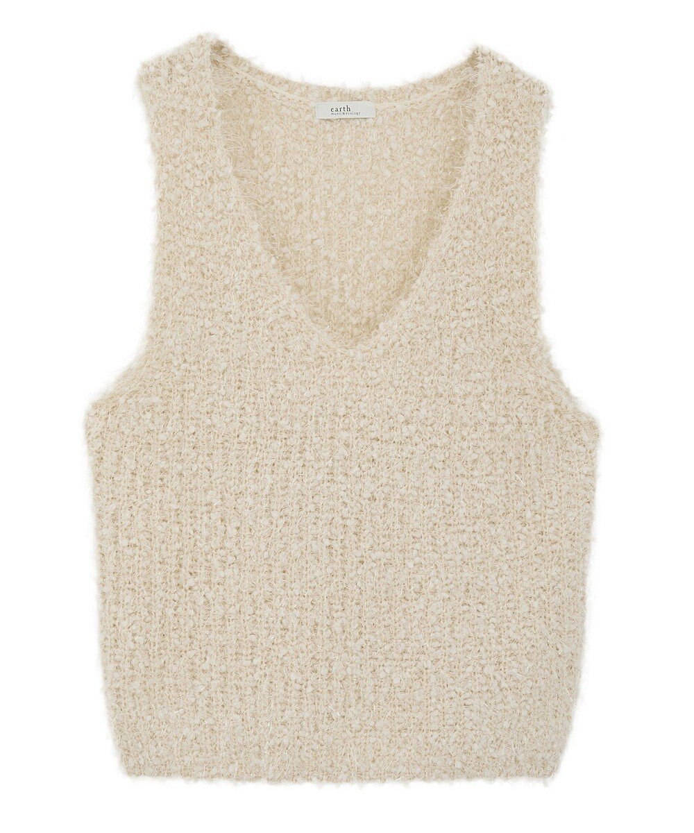 earth music&ecology ポンポンヤーンベスト 