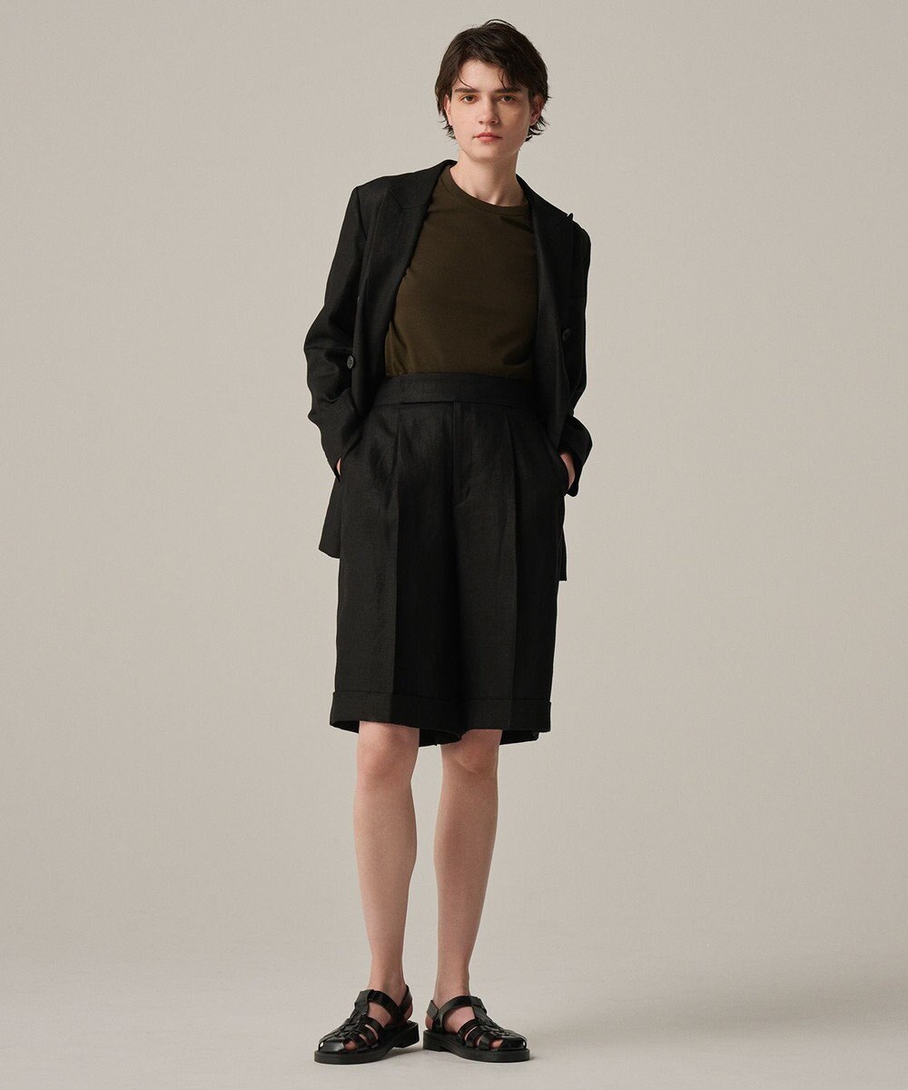 uncrave コットンミラノ ショート丈 Tシャツ（uncrave WHITE） 