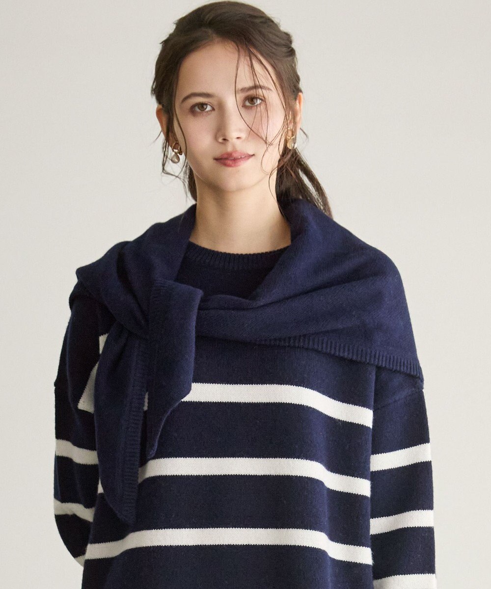 23区 【SLOW/一部店舗限定】ソフトウール ニット ストール 