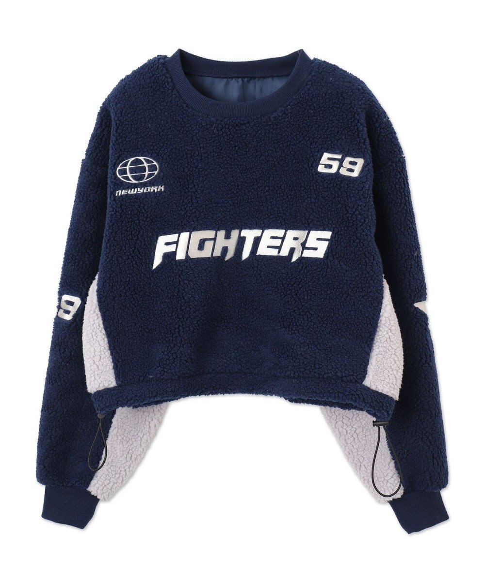 WEGO スポーツグラフィックボアショートプルオーバー 