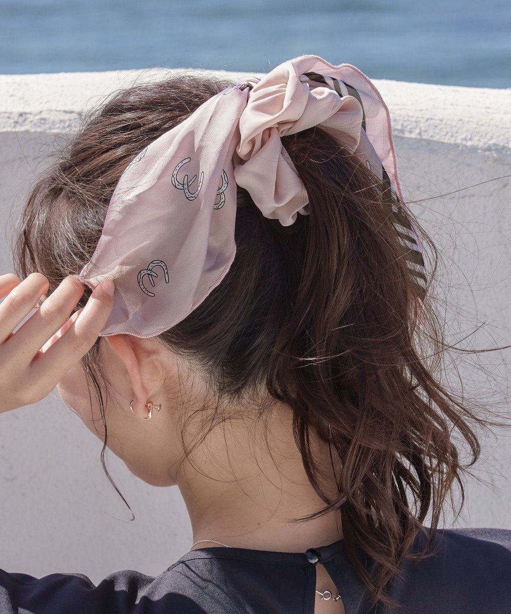 Tiaclasse 【2type】スカーフ柄シュシュ 