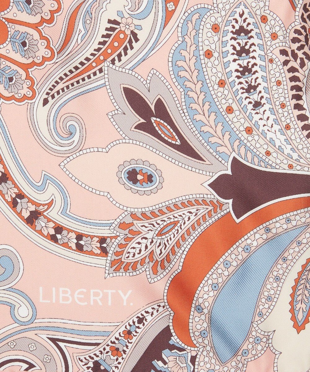 LIBERTY. ペイズリー ファンファーレ ジャカード シルクスカーフ 90 
