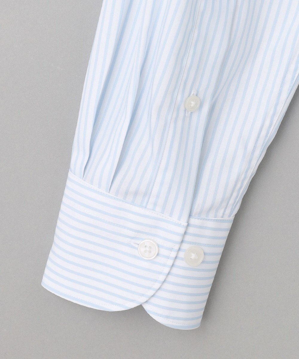 GOTAIRIKU 【形態安定】PREMIUMPLEATS_セミワイドカラー 通年ドレスシャツ（ストライプ） 