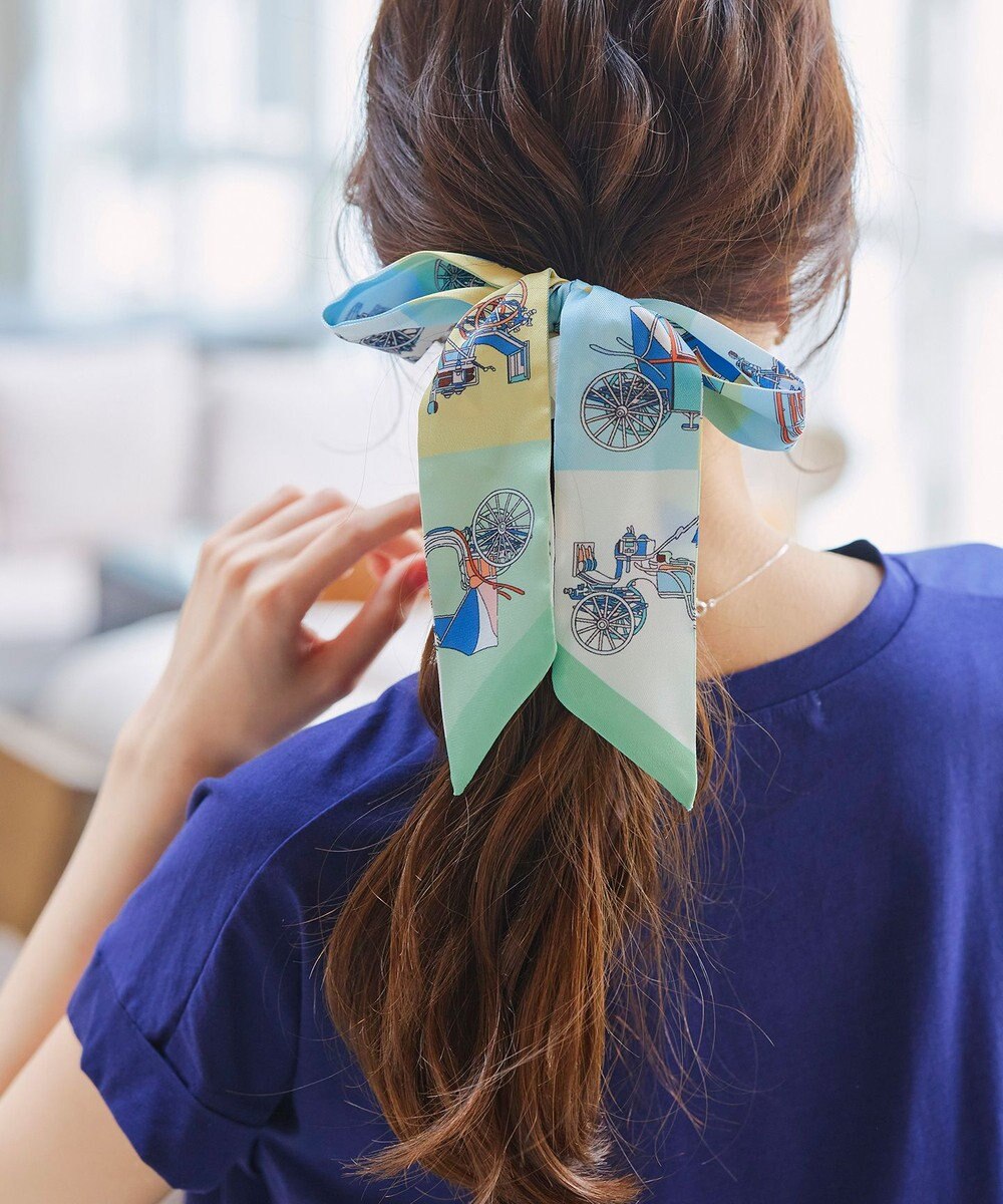 Tiaclasse 【2type】スカーフ柄シュシュ 