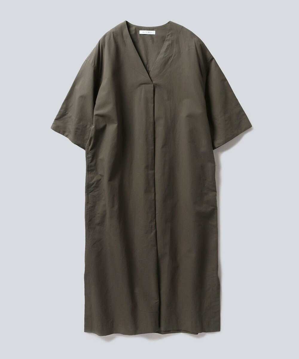 WHITE MAILS 【阿久津ゆりえコラボ】フロントタック Vネック ワンピース 