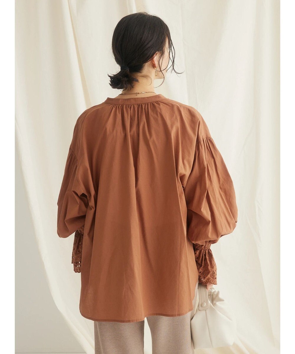 CRAFT STANDARD BOUTIQUE スカラレース袖ブラウス 