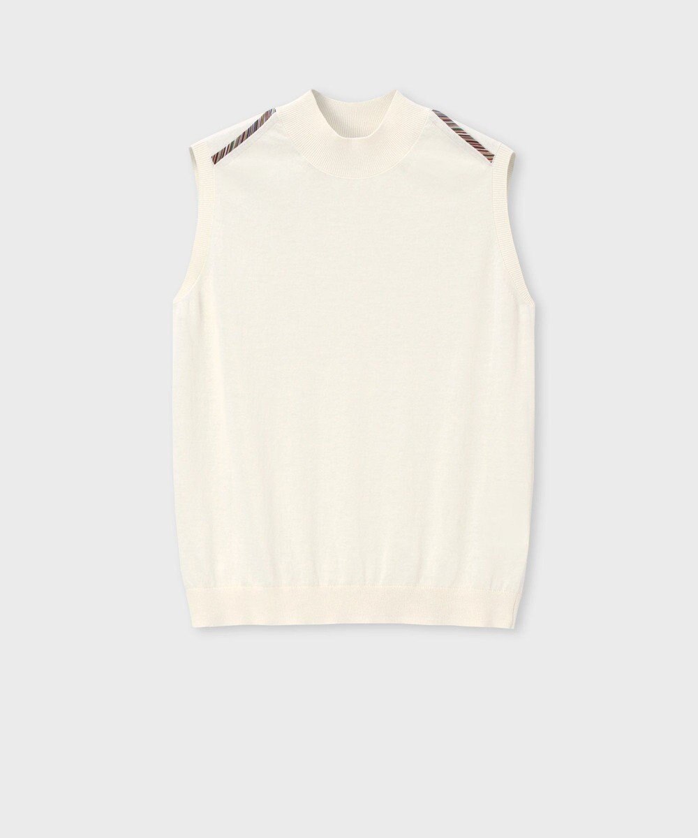Paul Smith パイピングストライプ ノースリーブ ニット 