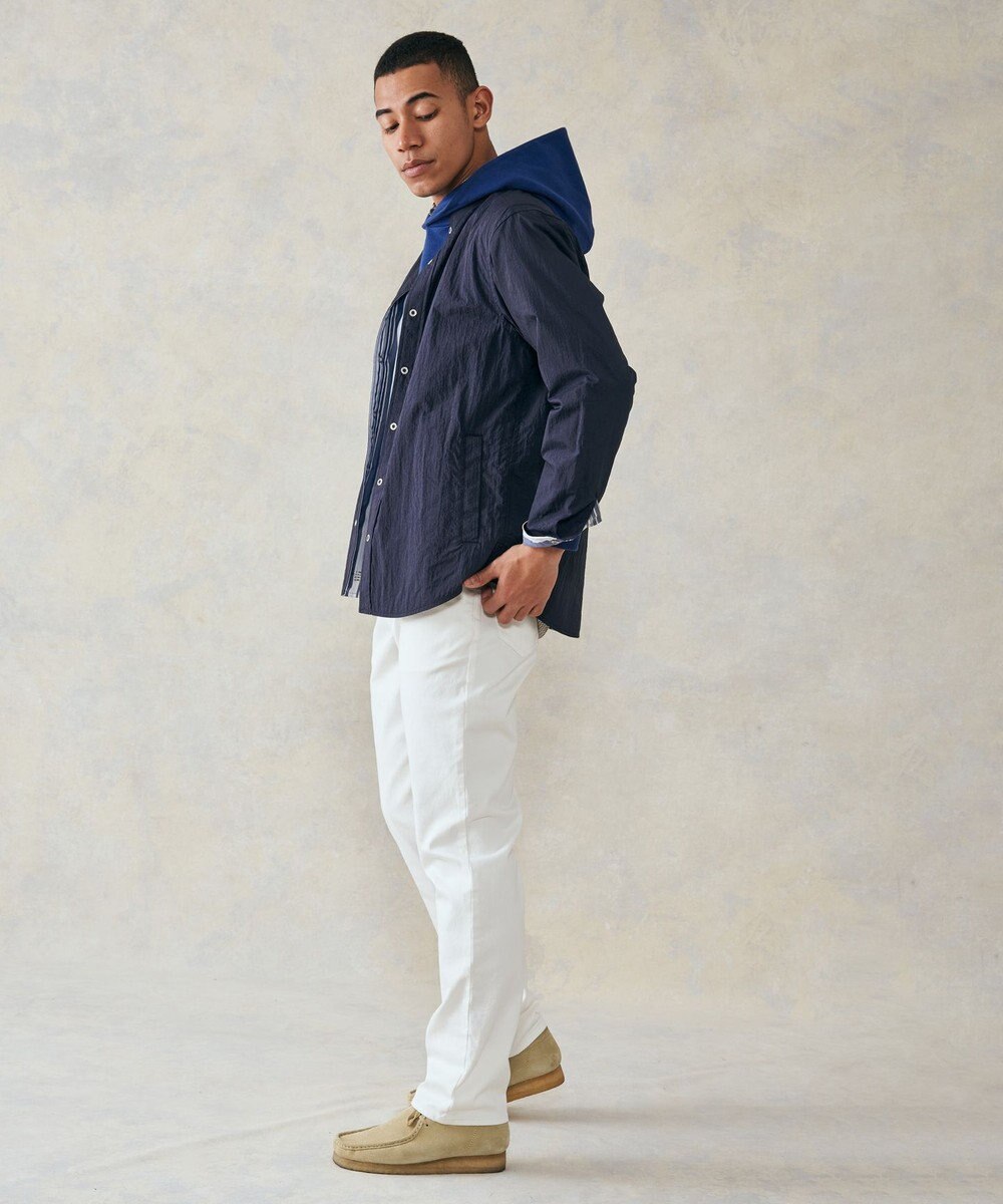 J.PRESS MEN バンドカラーリバーシブル シャツブルゾン 