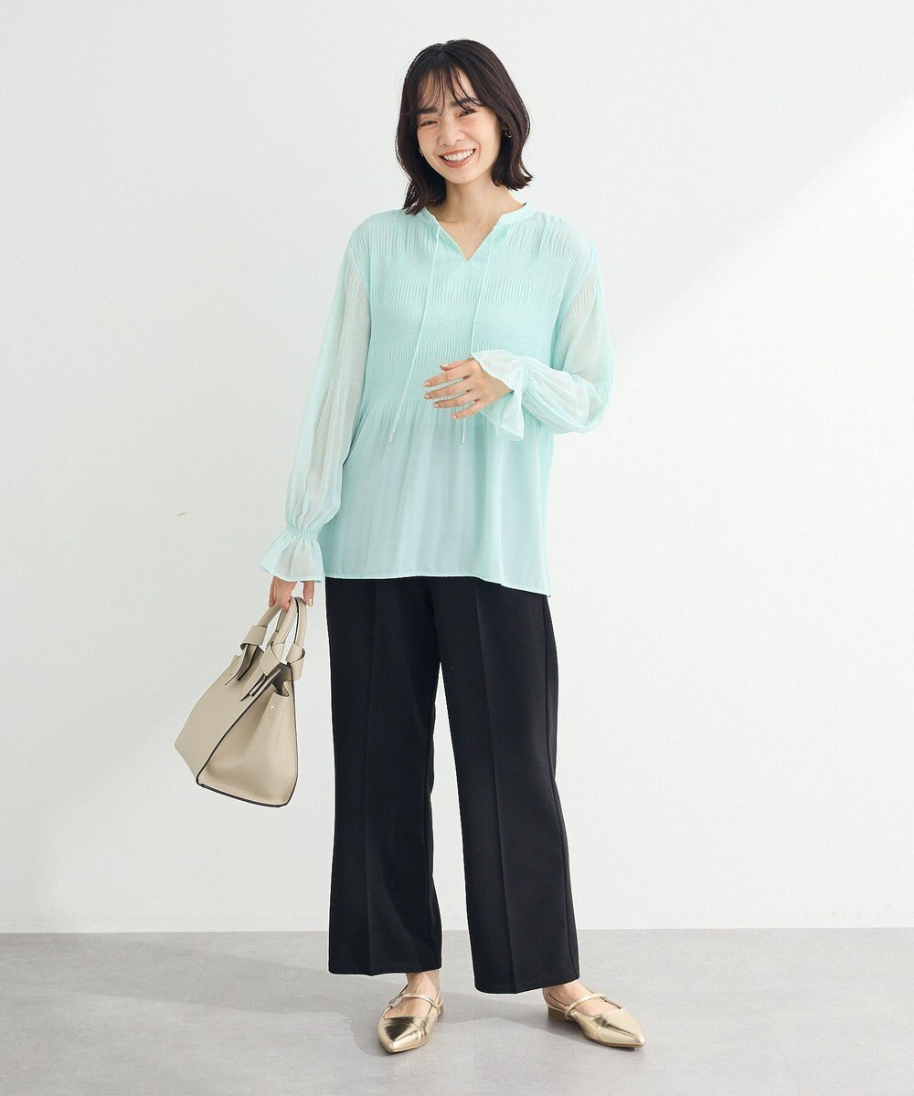 Green Parks ・Ｐｅｔｉｔ　Ｆｌｅｕｒ　タックテーパードパンツ 