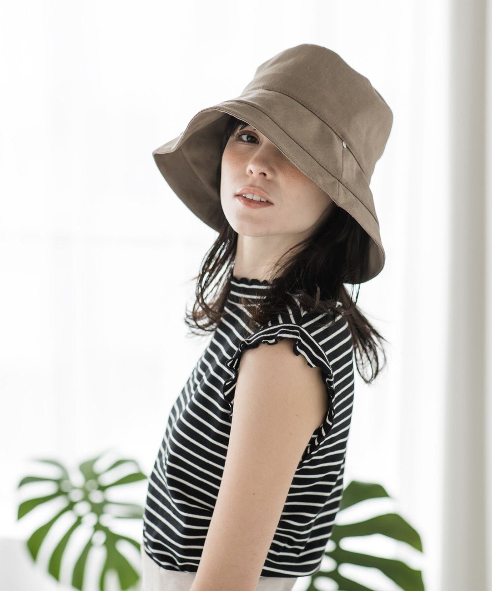 MOONBAT 【一級遮光/UVカット】UVラフィネハット（つばの広さノーマル）速乾/接触冷感/手洗いOK/サイズ調整可能/抗菌防臭加工 