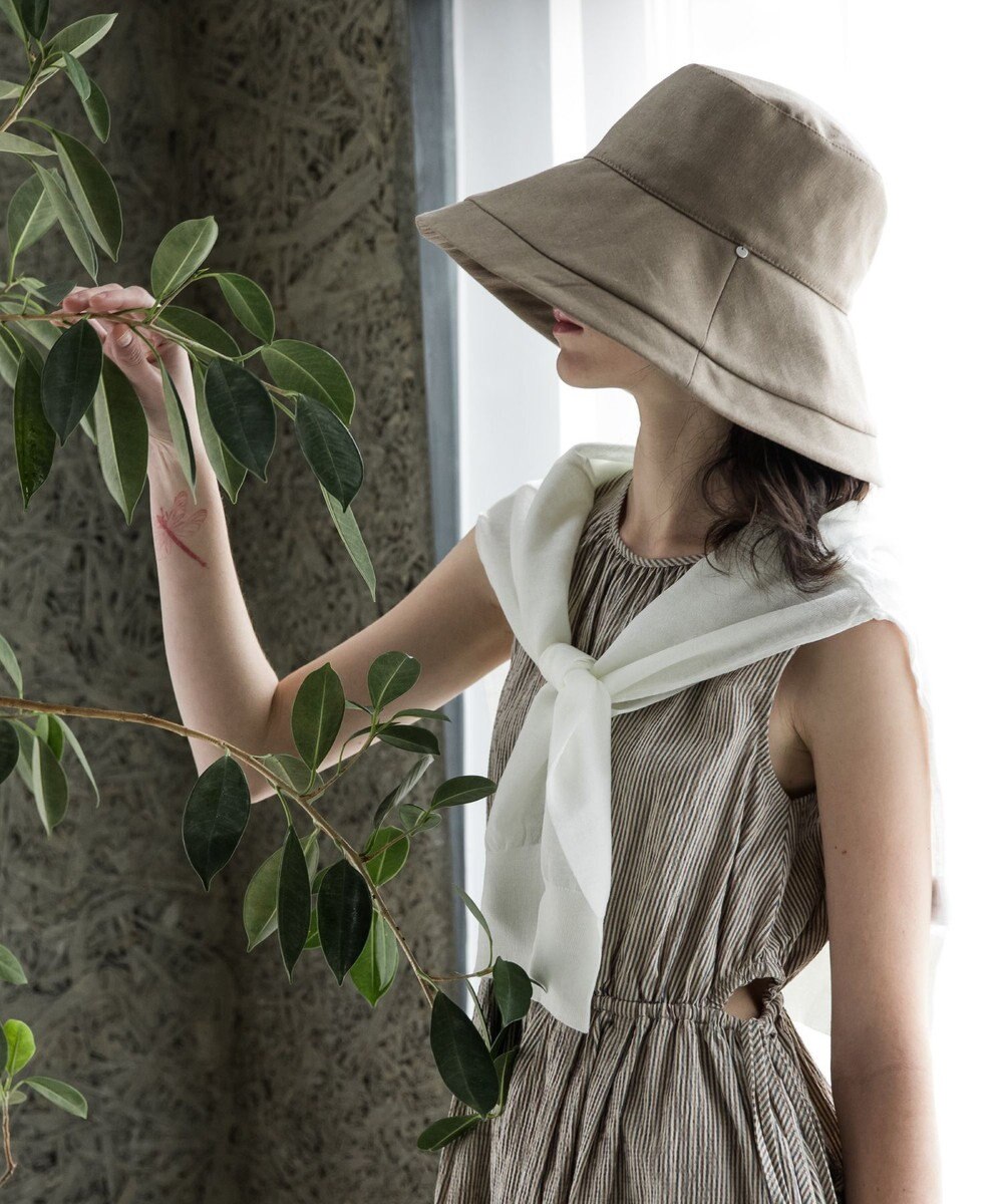 MOONBAT 【一級遮光/UVカット】UVラフィネハット（つばの広さノーマル）速乾/接触冷感/手洗いOK/サイズ調整可能/抗菌防臭加工 