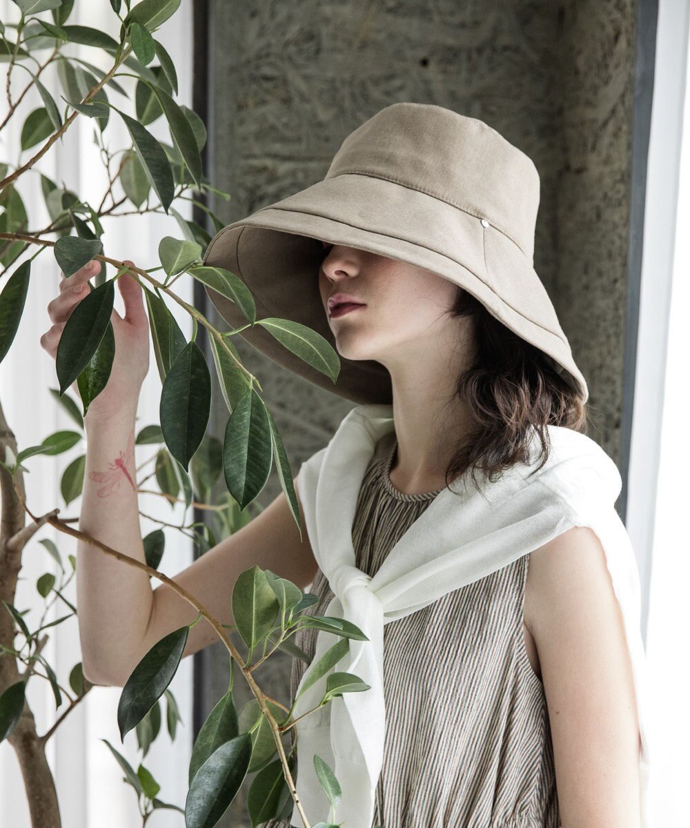 MOONBAT 【一級遮光/UVカット】UVラフィネハット（つばの広さノーマル）速乾/接触冷感/手洗いOK/サイズ調整可能/抗菌防臭加工 