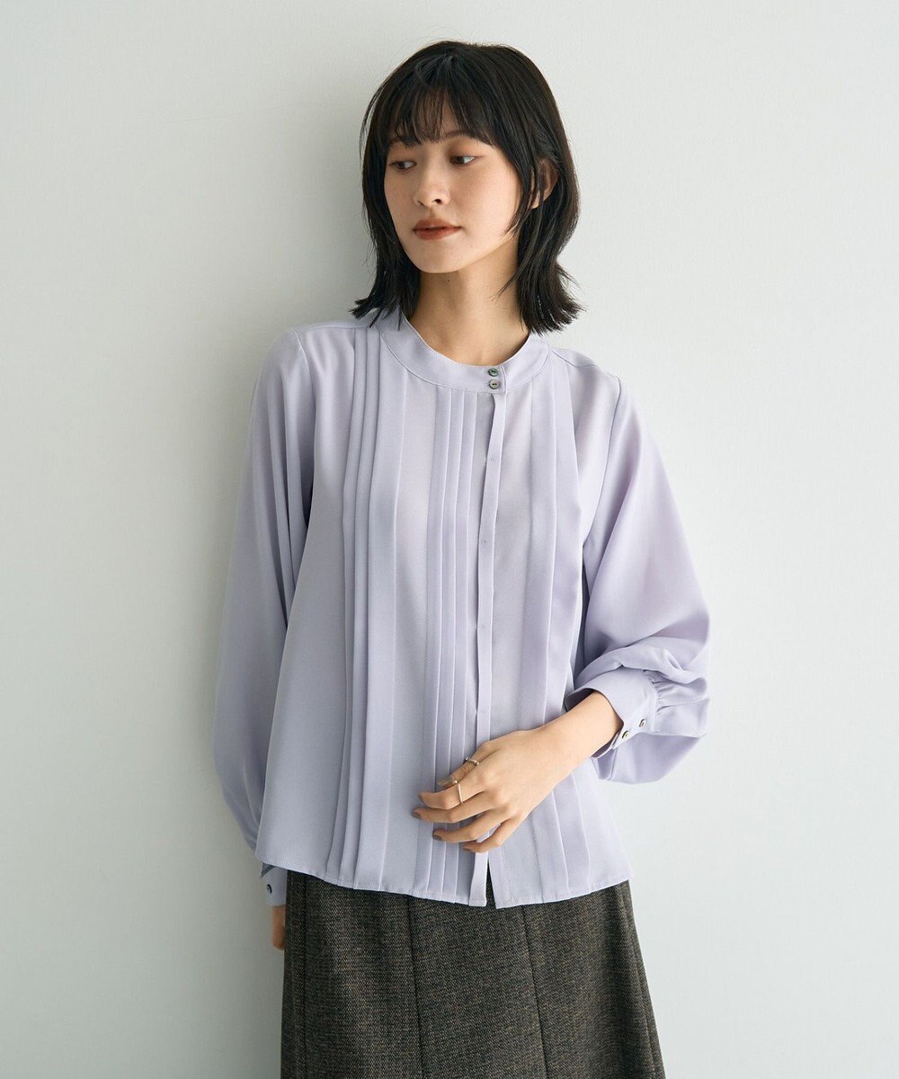 YECCA VECCA タックデザインブラウス 