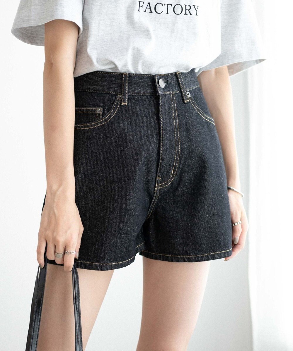 WEGO デニム台形ショートパンツ 