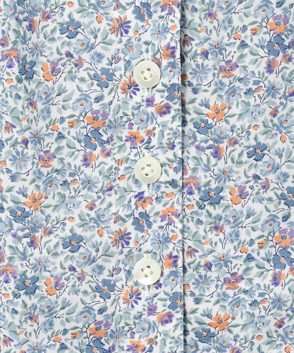 J.PRESS LADIES L 【洗える】Liberty Lilibet＆Hannah Rose バンドカラー ブラウス 