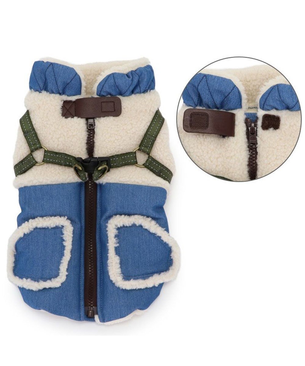 PET PARADISE ペットパラダイス デニム アウターハーネス 小型犬 