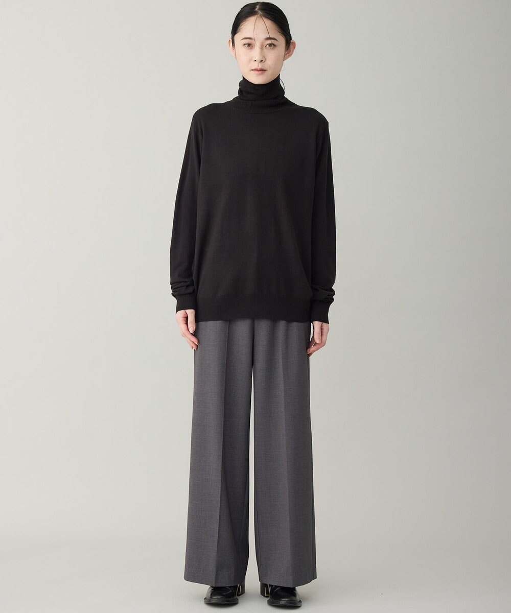 UNFILO MENS 【男女兼用】ソフトサーモ アンチピリングニット タートルネック 