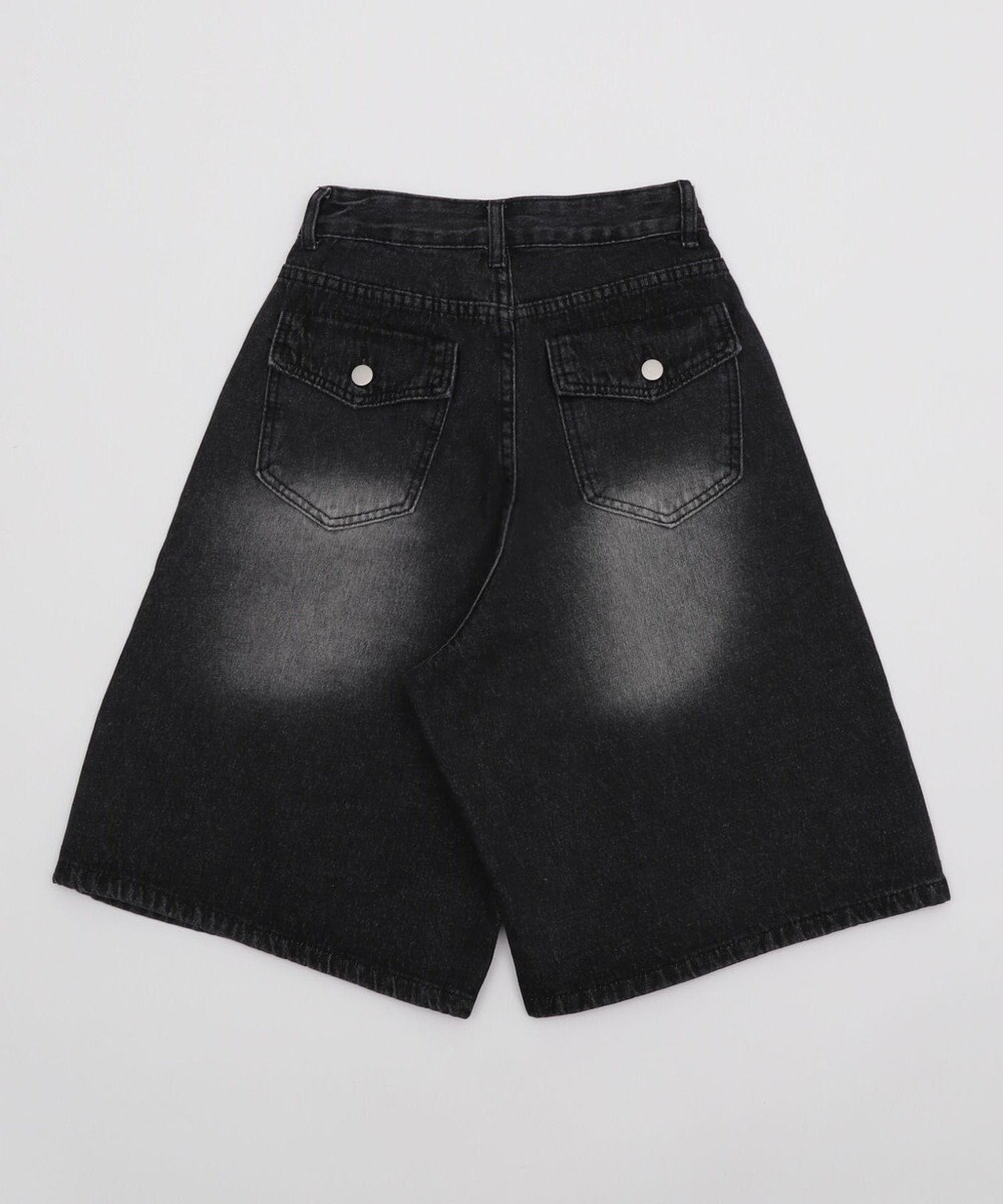 WEGO バックフラップポケットデニムハーフパンツ 