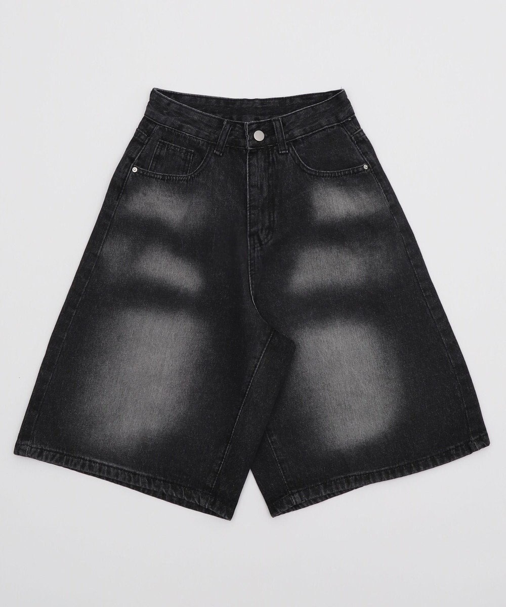 WEGO バックフラップポケットデニムハーフパンツ 