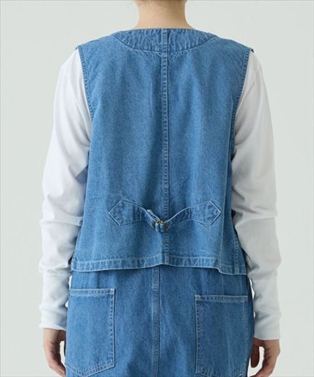caqu デニムワークベスト 