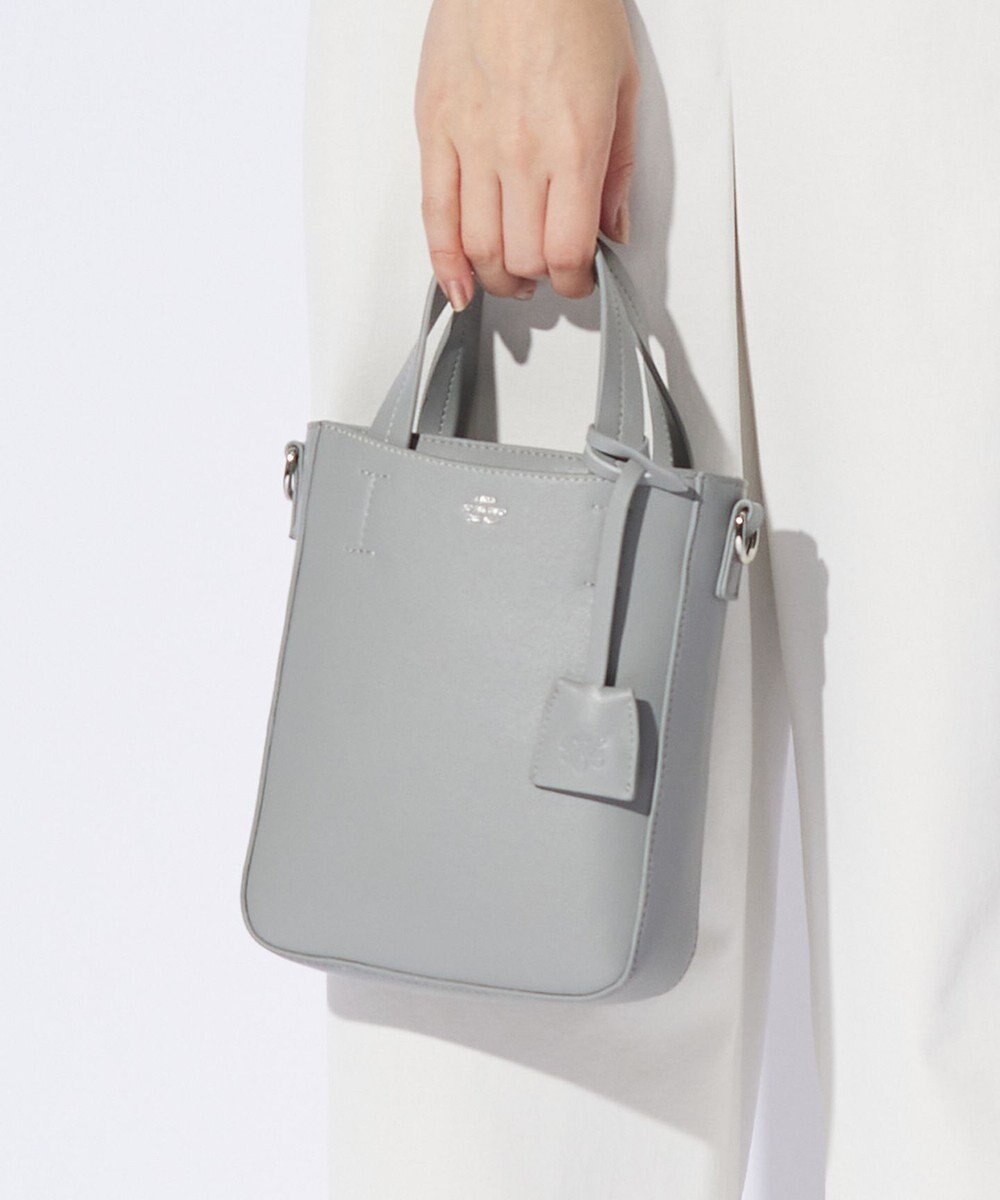 J.PRESS LADIES 【2way】スプリットレザー ナノポシェット バッグ 