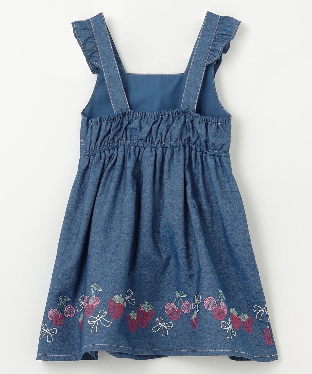 ANY KIDS 【チェリーベリーシリーズ】フルーツ 刺繍 ジャンパースカート 