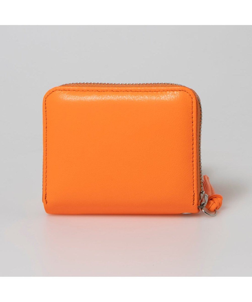 UNBILLION ペルケ perche / 蛍光レザーストラップ付き・ジャバラカードウォレット 