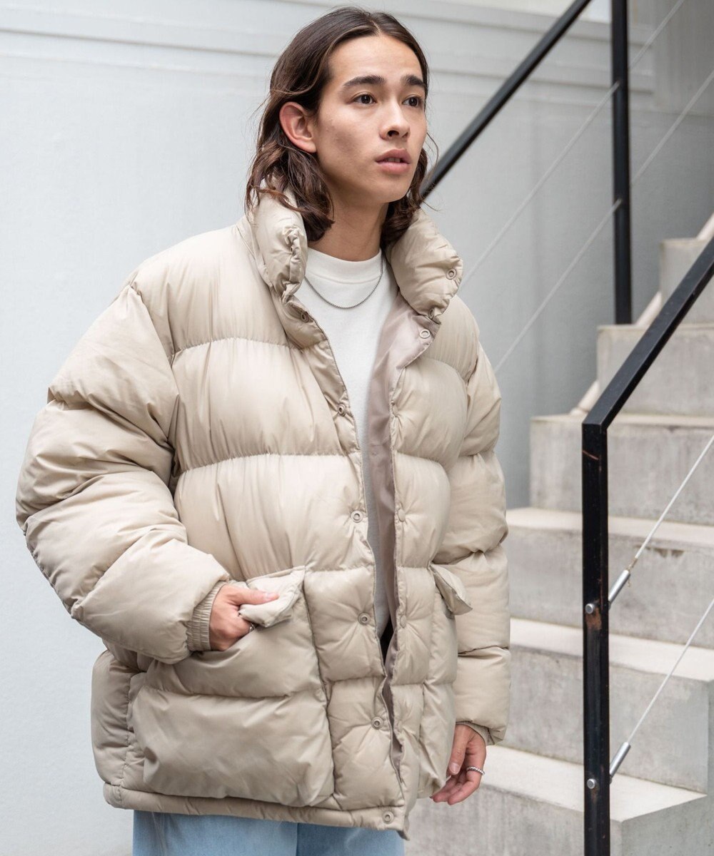 WEGO カラーナイロンパテッドブルゾン 