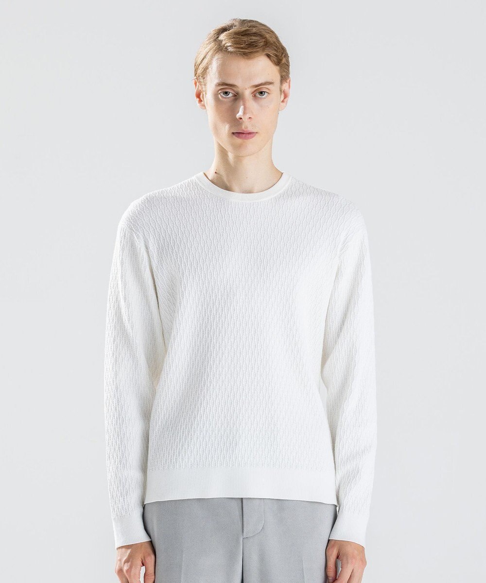 JOSEPH HOMME 【新柄】 ヴィスコースリンクス　クルーネックニット 