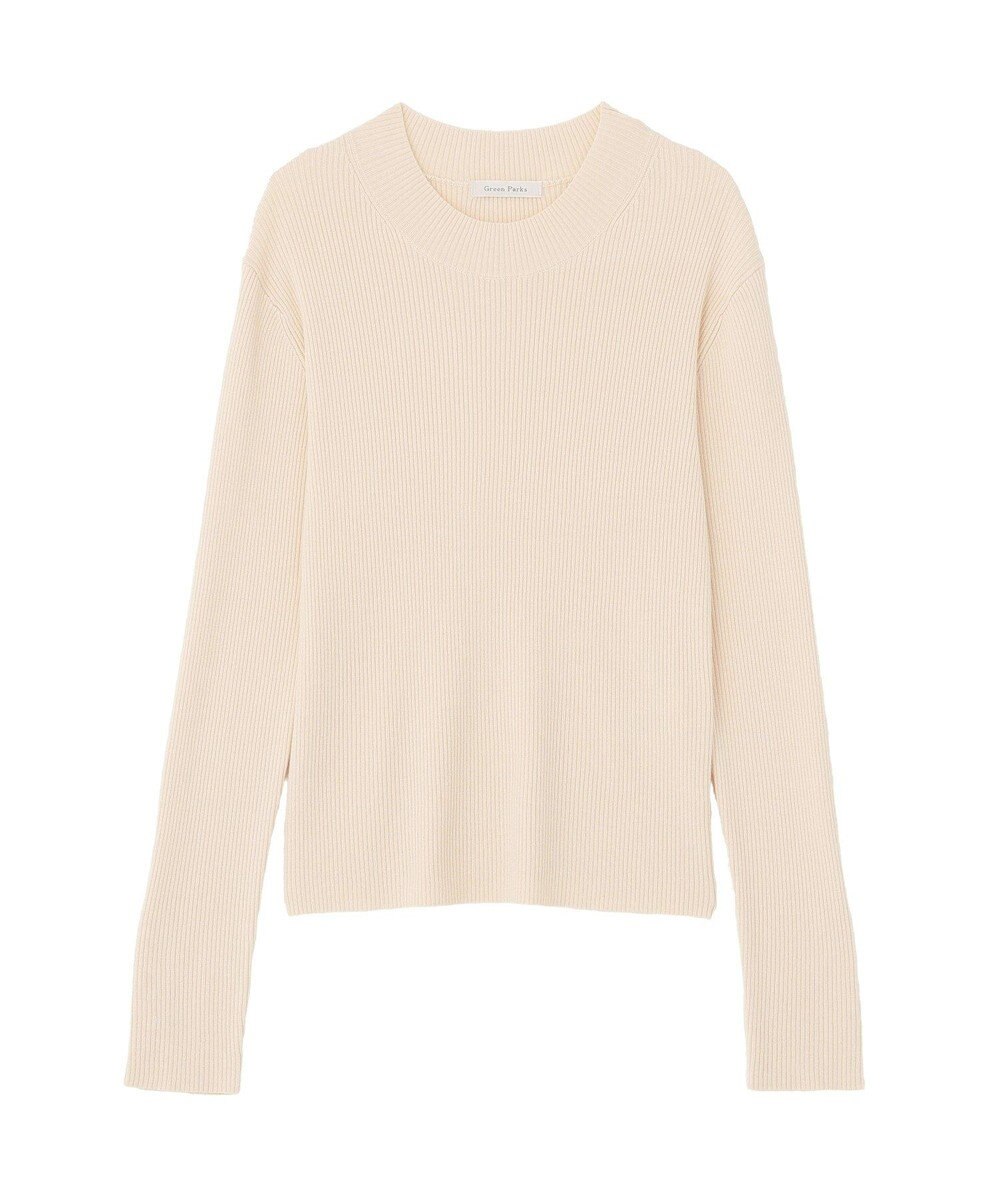 Green Parks 袖口金釦リブニットプルオーバー 