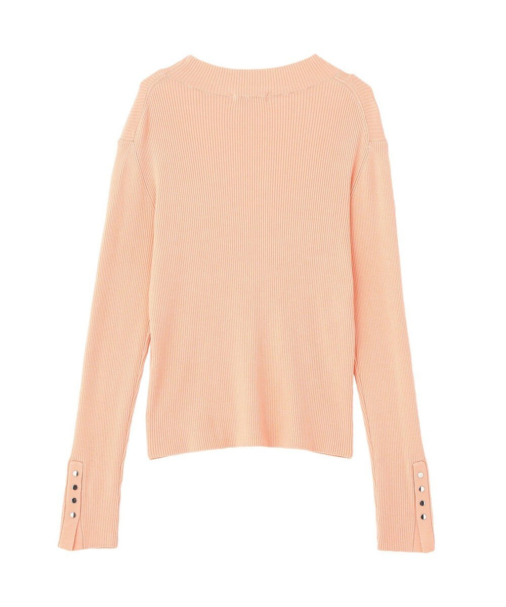 Green Parks 袖口金釦リブニットプルオーバー 