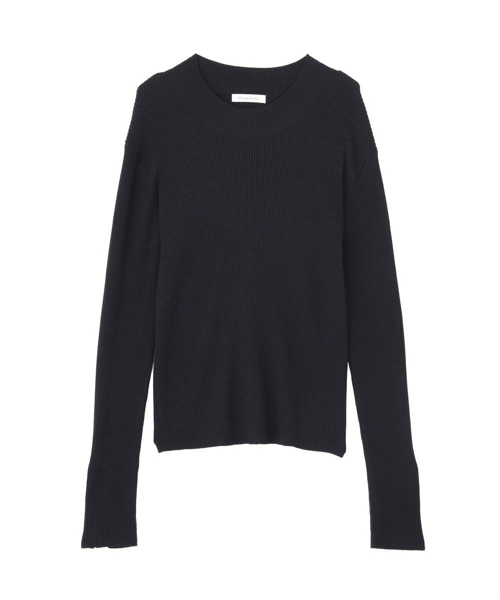 Green Parks 袖口金釦リブニットプルオーバー 