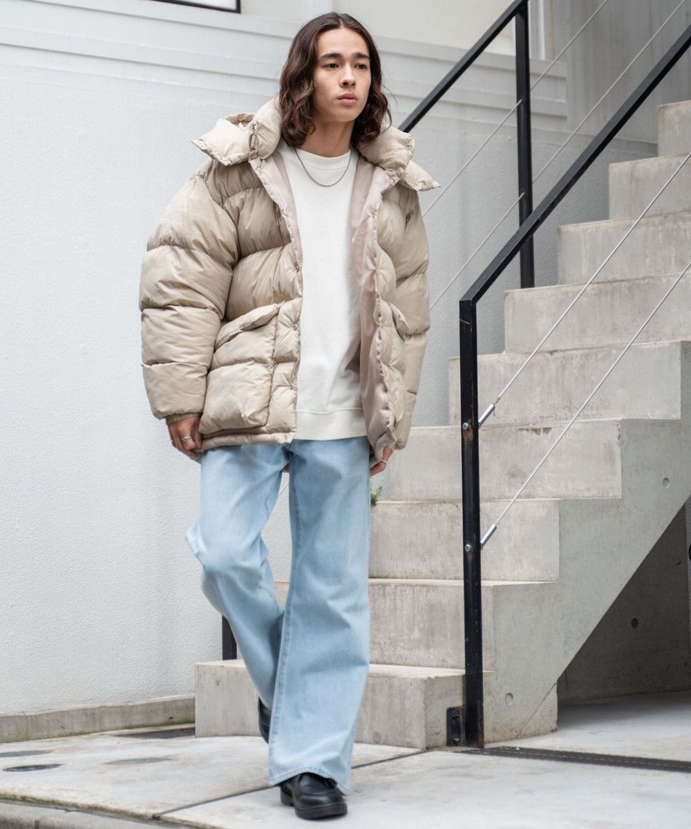 WEGO カラーナイロンパテッドブルゾン 